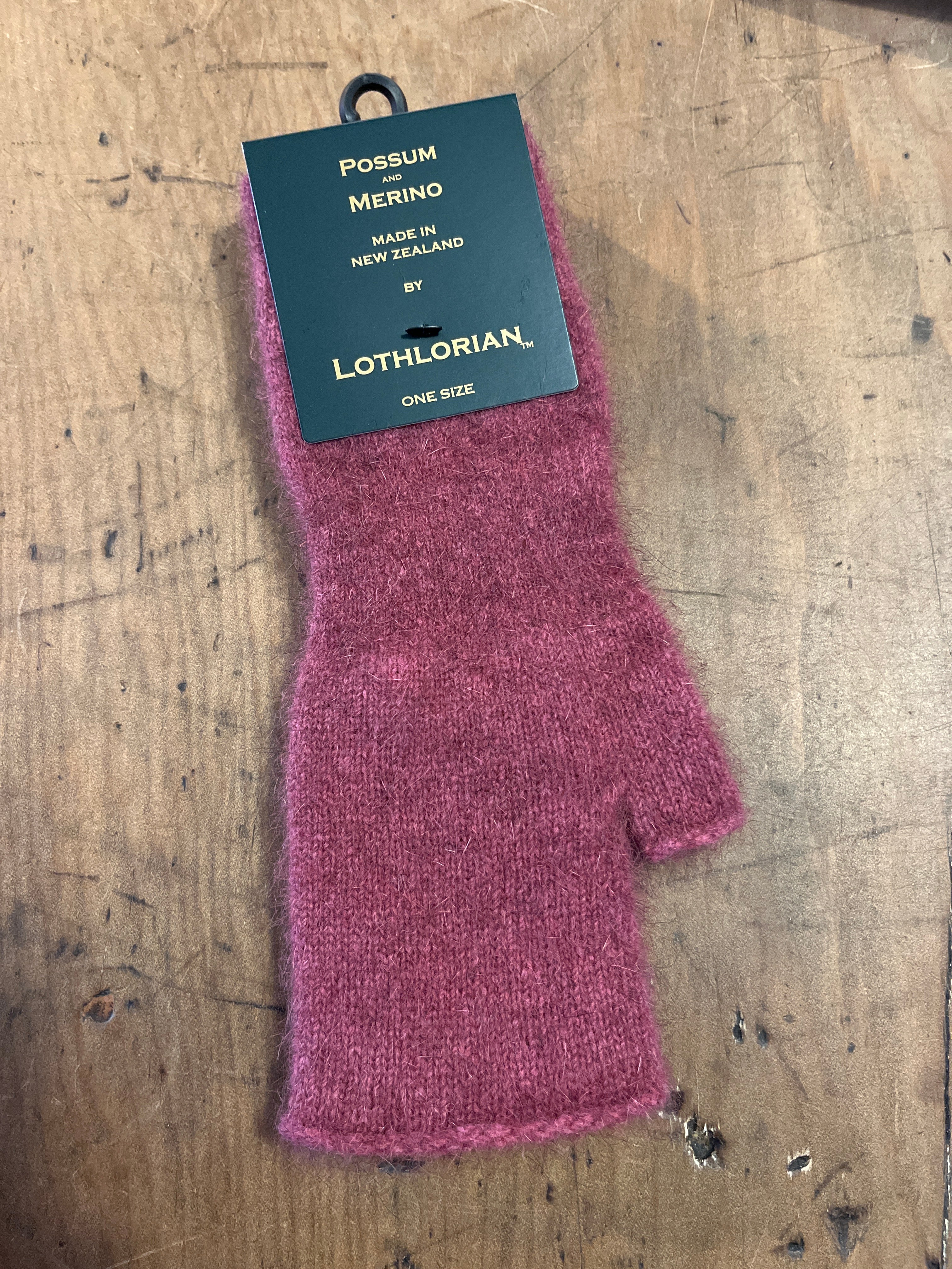 Possum and Merino Fingerless Mitth