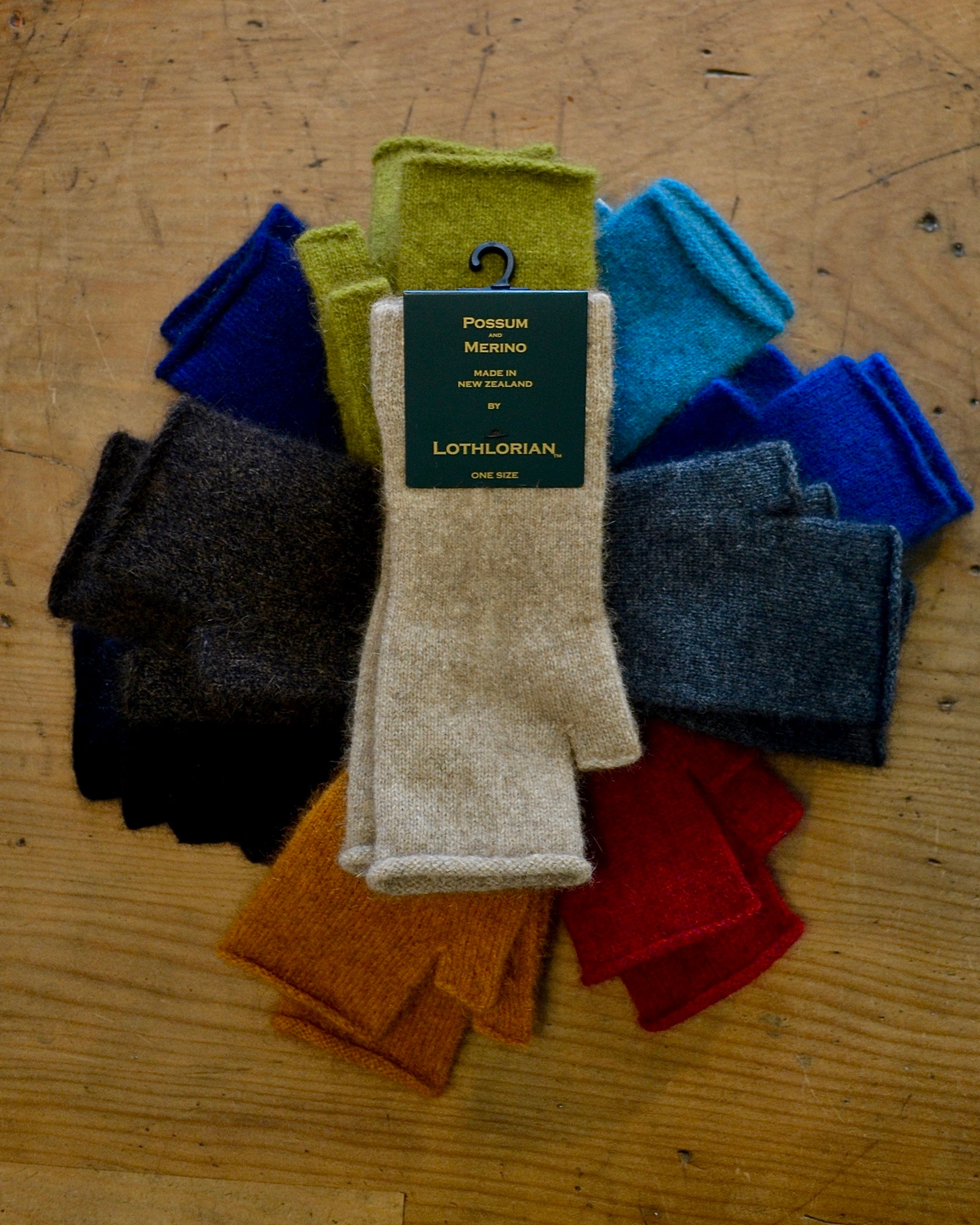 Possum and Merino Fingerless Mitth