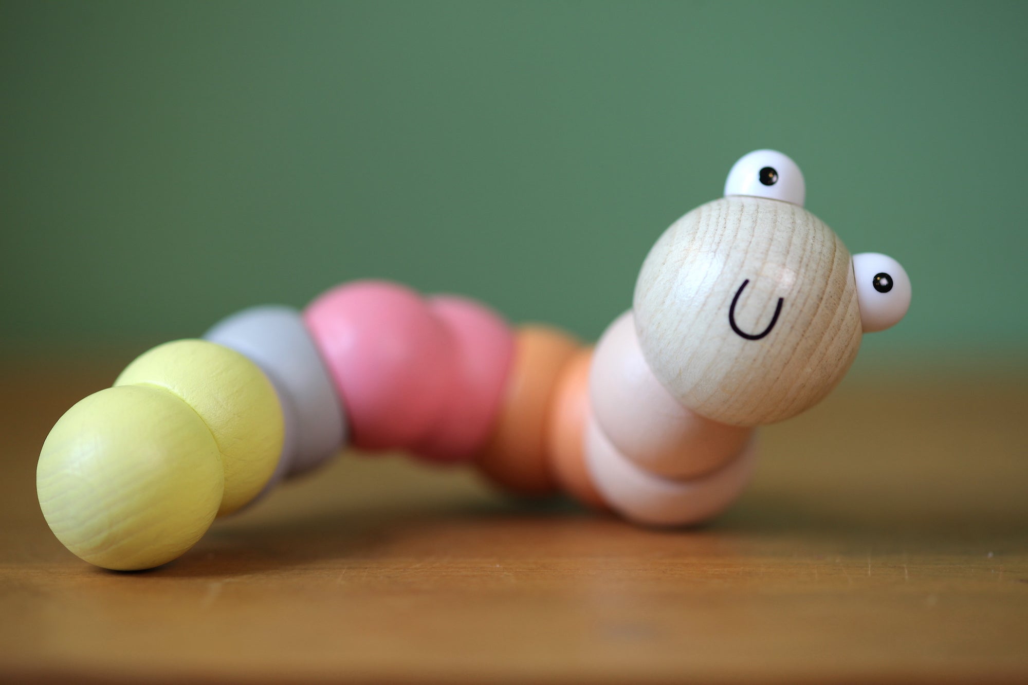 Wooden Wiggly Worm