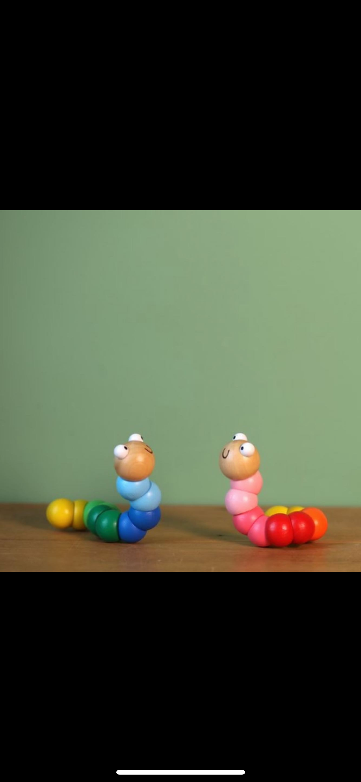 Wooden Wiggly Worm