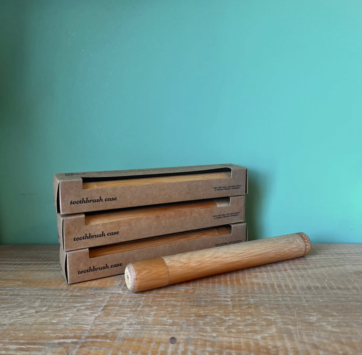 Bamboo Toothbrush Case