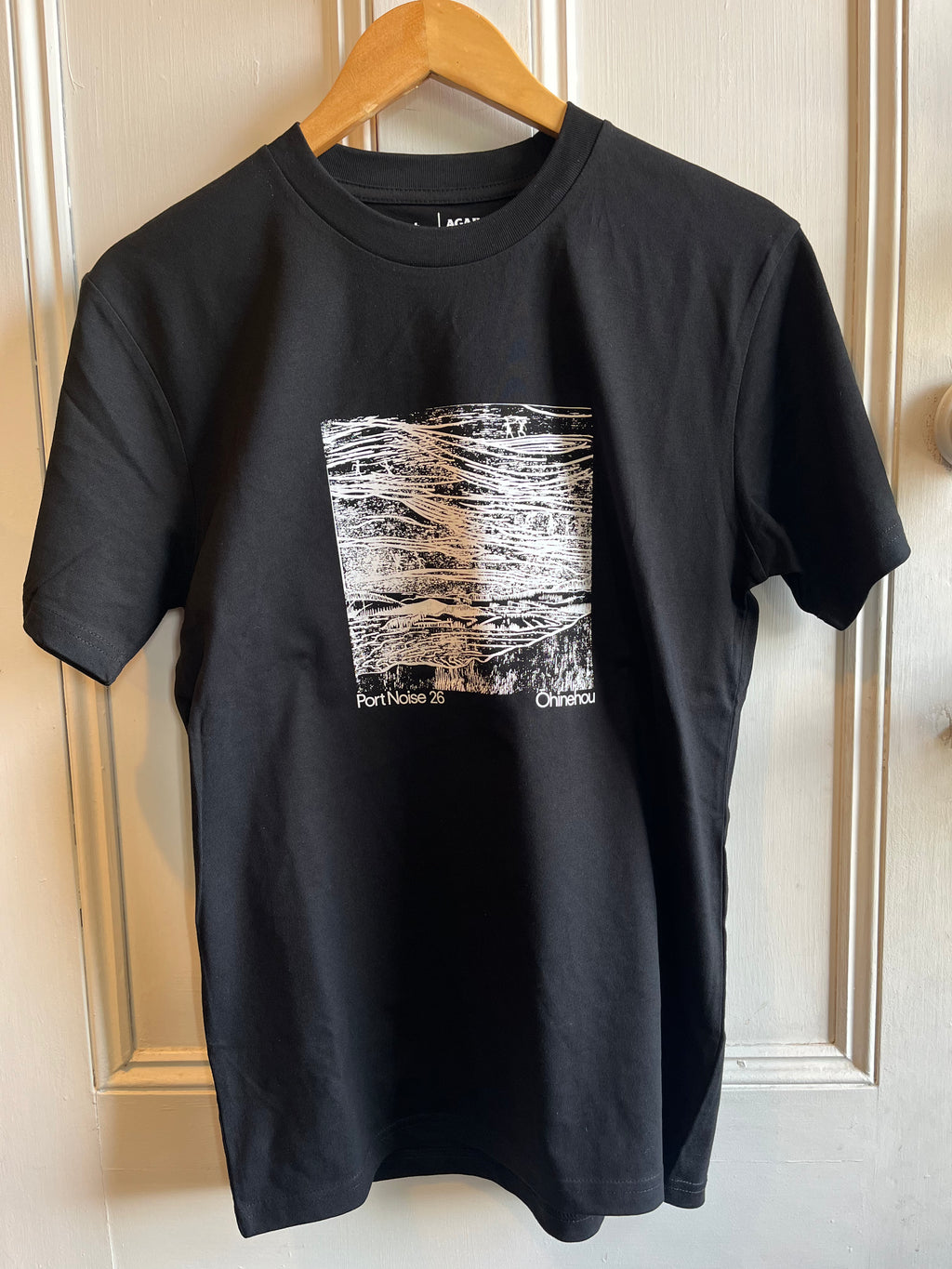Port Noise 2026 T Shirt black and white, artwork by Tjalling De Vries
