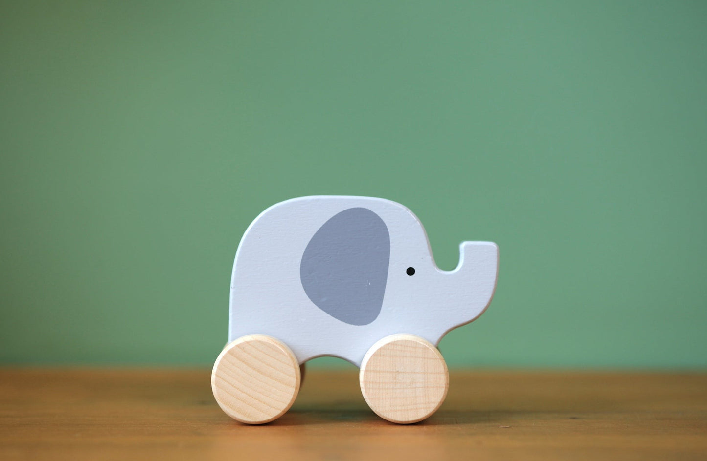 Wooden Elephant on wheels