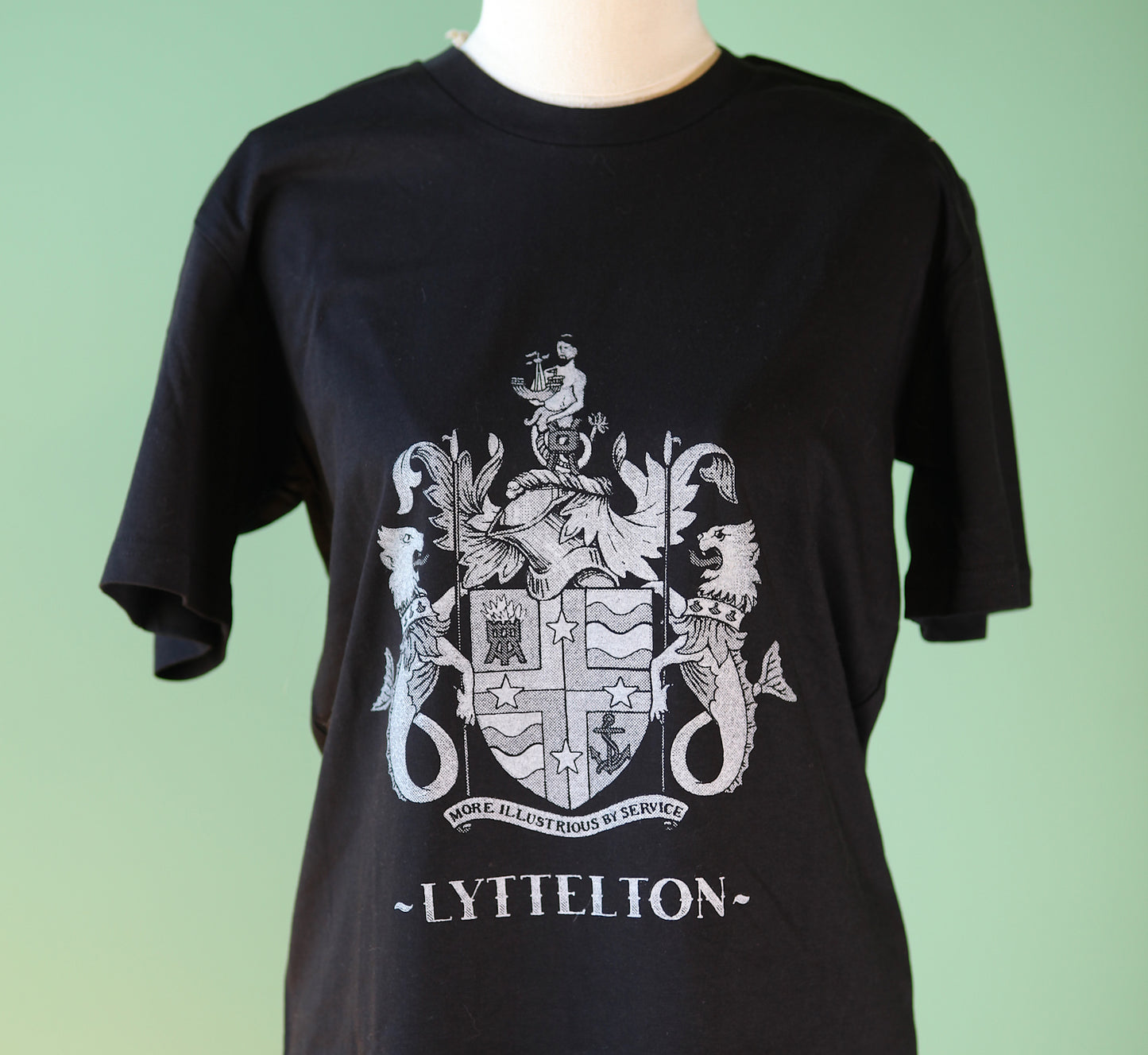 Lyttelton Crest Adults T Shirt - by Kate Watts