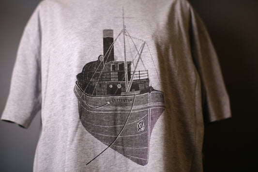 Lyttelton Tug Boat Adults T Shirt - by Kate Watts